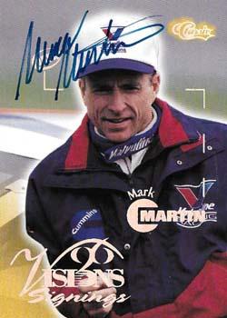 1996 Classic Visions Signings - Autographs Silver #NNO Mark Martin Front