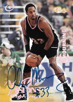 1996 Classic Visions Signings - Autographs Silver #NNO Alonzo Mourning Front