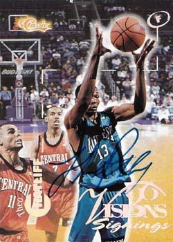 1996 Classic Visions Signings - Autographs Silver #NNO Theo Ratliff Front