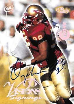 1996 Classic Visions Signings - Autographs Silver #NNO Orpheus Roye Front