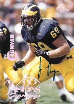 1996 Classic Visions Signings - Autographs Silver #NNO Jon Runyan Front