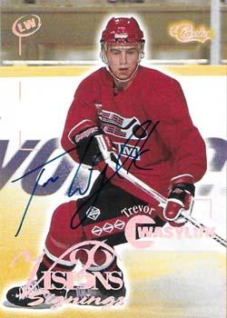 1996 Classic Visions Signings - Autographs Silver #NNO Trevor Wasyluk Front