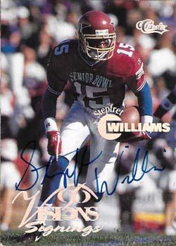 1996 Classic Visions Signings - Autographs Silver #NNO Stepfret Williams Front