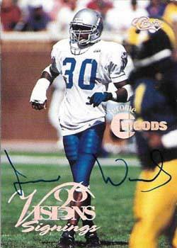 1996 Classic Visions Signings - Autographs Silver #NNO Jerome Woods Front
