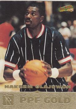 1996-97 Score Board All Sport PPF - Gold #101 Hakeem Olajuwon Front