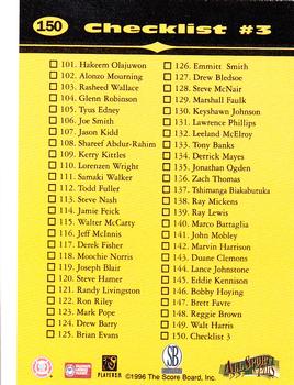 1996-97 Score Board All Sport PPF - Gold #150 Kobe Bryant Back
