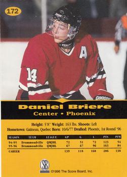 1996-97 Score Board All Sport PPF - Gold #172 Daniel Briere Back