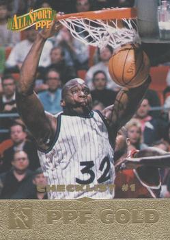 1996-97 Score Board All Sport PPF - Gold #50 Shaquille O'Neal Front