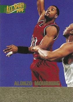 1996-97 Score Board All Sport PPF - Gold #83 Alonzo Mourning Front