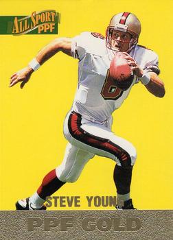 1996-97 Score Board All Sport PPF - Gold #91 Steve Young Front