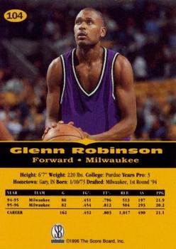 1996-97 Score Board All Sport PPF - Gold #104 Glenn Robinson Back
