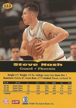 1996-97 Score Board All Sport PPF - Gold #113 Steve Nash Back