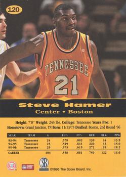 1996-97 Score Board All Sport PPF - Gold #120 Steve Hamer Back