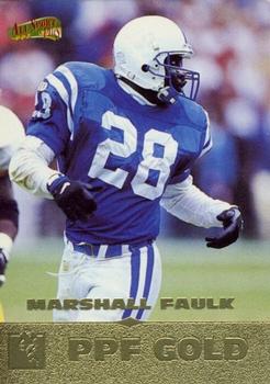 1996-97 Score Board All Sport PPF - Gold #129 Marshall Faulk Front