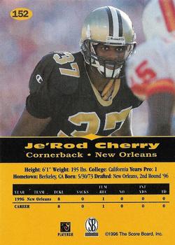 1996-97 Score Board All Sport PPF - Gold #152 Je'Rod Cherry Back