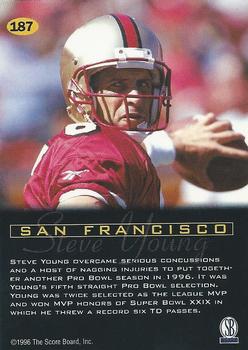 1996-97 Score Board All Sport PPF - Gold #187 Steve Young Back