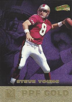 1996-97 Score Board All Sport PPF - Gold #187 Steve Young Front