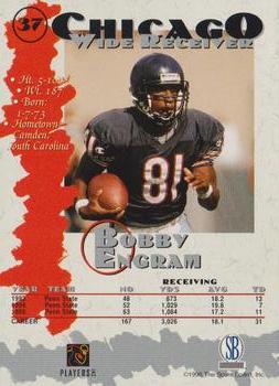1996-97 Score Board Autographed Collection #37 Bobby Engram Back