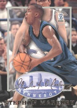 1997-98 Score Board Autographed Collection #9 Stephon Marbury Front