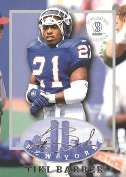 1997-98 Score Board Autographed Collection #15 Tiki Barber Front