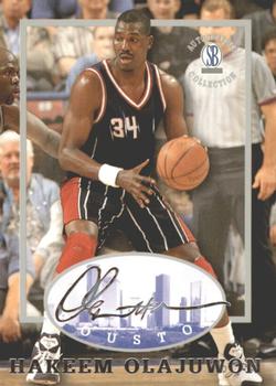 1997-98 Score Board Autographed Collection #20 Hakeem Olajuwon Front