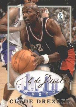1997-98 Score Board Autographed Collection #22 Clyde Drexler Front