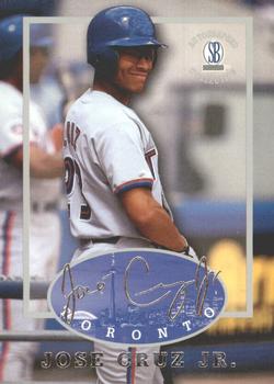1997-98 Score Board Autographed Collection #28 Jose Cruz Jr. Front