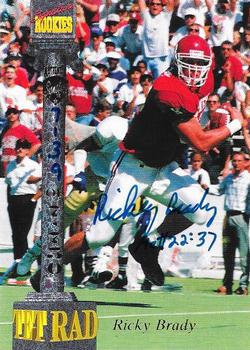 1994 Signature Rookies Tetrad - Autographs #II Ricky Brady Front