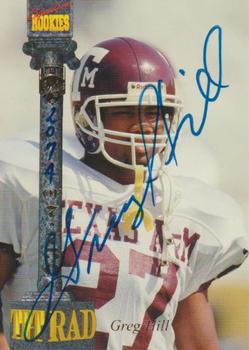 1994 Signature Rookies Tetrad - Autographs #XXXIII Greg Hill Front