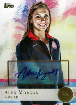 2012 Topps U.S. Olympic Team & Hopefuls - Autographs Gold #90 Alex Morgan Front