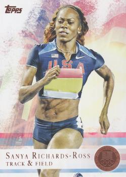 2012 Topps U.S. Olympic Team & Hopefuls - Bronze #30 Sanya Richards-Ross Front