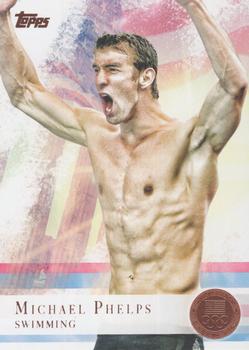 2012 Topps U.S. Olympic Team & Hopefuls - Bronze #100 Michael Phelps Front
