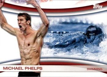 2012 Topps U.S. Olympic Team & Hopefuls - Games of the XXX Olympiad #OLY-18 Michael Phelps Front