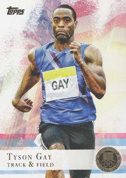2012 Topps U.S. Olympic Team & Hopefuls - Gold #10 Tyson Gay Front