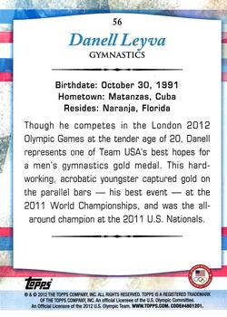 2012 Topps U.S. Olympic Team & Hopefuls - Gold #56 Danell Leyva Back