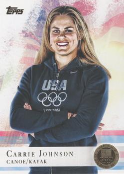 2012 Topps U.S. Olympic Team & Hopefuls - Gold #74 Carrie Johnson Front