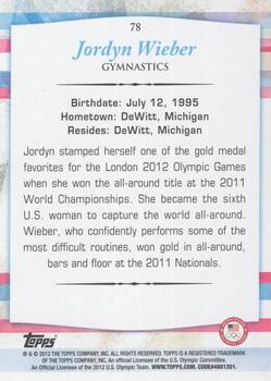 2012 Topps U.S. Olympic Team & Hopefuls - Gold #78 Jordyn Wieber Back
