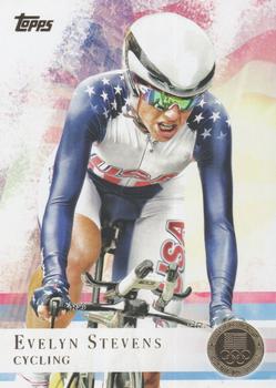 2012 Topps U.S. Olympic Team & Hopefuls - Gold #96 Evelyn Stevens Front