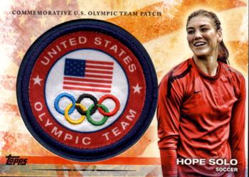 2012 Topps U.S. Olympic Team & Hopefuls - Olympic Team Patch #ULP-HS Hope Solo Front
