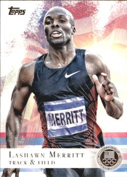 2012 Topps U.S. Olympic Team & Hopefuls - Silver #22 Lashawn Merritt Front
