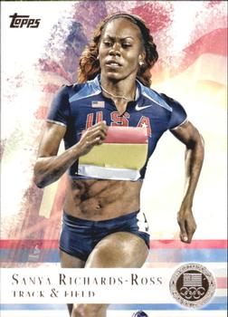 2012 Topps U.S. Olympic Team & Hopefuls - Silver #30 Sanya Richards-Ross Front