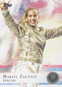 2012 Topps U.S. Olympic Team & Hopefuls - Silver #32 Mariel Zagunis Front