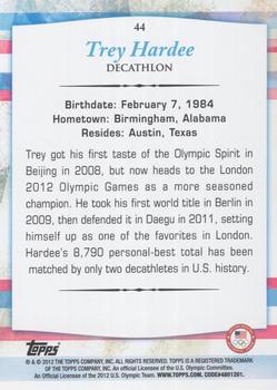 2012 Topps U.S. Olympic Team & Hopefuls - Silver #44 Trey Hardee Back