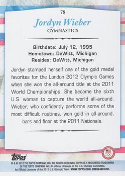2012 Topps U.S. Olympic Team & Hopefuls - Silver #78 Jordyn Wieber Back