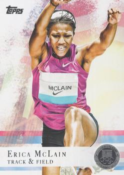 2012 Topps U.S. Olympic Team & Hopefuls - Silver #95 Erica McLain Front