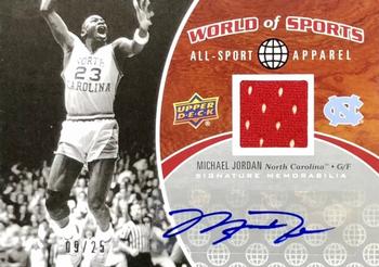 2010 Upper Deck World of Sports - All-Sport Apparel Memorabilia Autographs #ASA-2 Michael Jordan Front