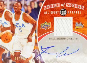 2010 Upper Deck World of Sports - All-Sport Apparel Memorabilia Autographs #ASA-5 Russell Westbrook Front