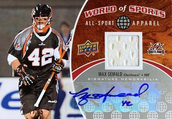 2010 Upper Deck World of Sports - All-Sport Apparel Memorabilia Autographs #ASA-47 Max Seibald Front