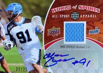 2010 Upper Deck World of Sports - All-Sport Apparel Memorabilia Autographs #ASA-58 Mike Leveille Front