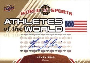 2010 Upper Deck World of Sports - Athletes of the World Autographs #AW-10 Henry Ring Front